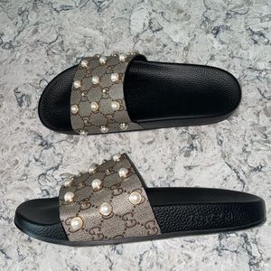Gucci Pearl Slides - Size 41 (like a size 9.5 US) - only worn one time